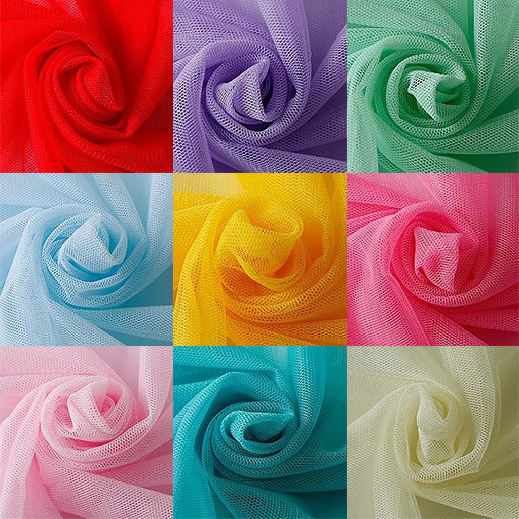 Tela tul liso de 1,50 metros, ligera y transparente, ideal para vestuario y usos múltiples, Veratex Santiago de Chile